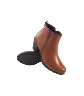Bota de tornozelo feminina em couro PEPE MENARGUES 20460