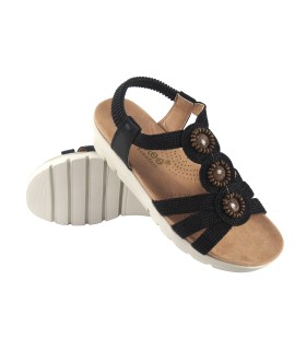 Sandalia señora AMARPIES 26556 abz negro