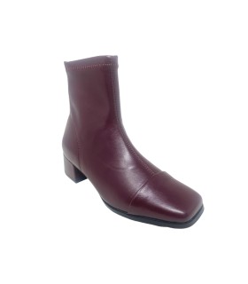BIENVE jb3401 bordeauxrote Damen-Ankle-Boots