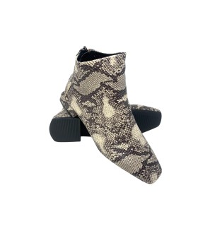 Botas de cano curto femininas BIENVE s3441 na cor taupe