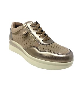 Sapato feminino AMARPIES 27088 e cor taupe