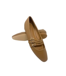 BIENVE hf3325 hellbrauner Damenschuh