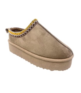 Sapato feminino D'ANGELA 27775 na cor taupe