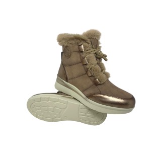 AMARPIES 27091 und taupefarbene Damen-Ankle-Boots