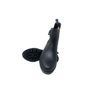 KELARA k41111 schwarzer Damen-Gummistiefel