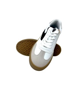 Chaussure femme MUSTANG 60541 noire et blanche