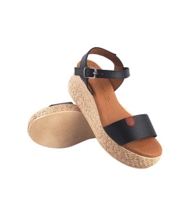 Sandale pour femme EVA FRUTOS 3792 en noir