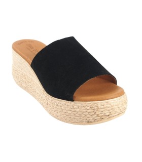 EVA FRUTOS 3767 schwarze Damensandale