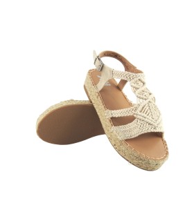 Sandália feminina bege XTI 142840