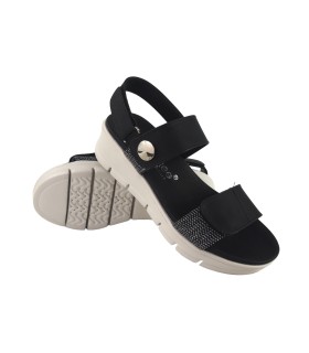 Sandale femme noire AMARPIES 23505 abz