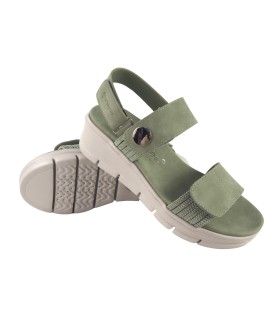 Sandália feminina AMARPIES 23505 abz cáqui