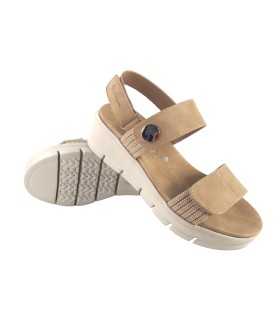 Damensandale AMARPIES 23505 abz beige
