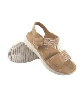 Sandália feminina AMARPIES 26591 abz bege