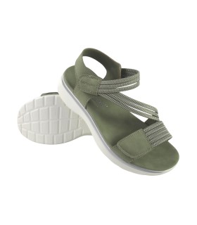 Sandale femme AMARPIES 26591 kaki