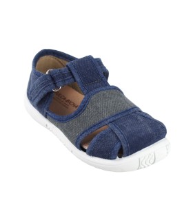 Tênis infantil de lona azul VULCA BICHA z-53