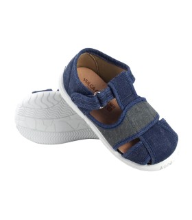 Tênis infantil de lona azul VULCA BICHA z-53