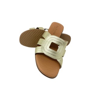 Sandália feminina EVA FRUTOS 3081 dourada