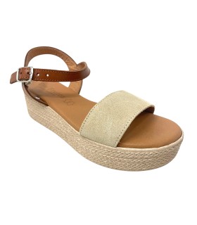 Sandália feminina EVA FRUTOS 5390 bege