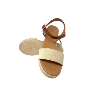 Sandália feminina EVA FRUTOS 5390 bege
