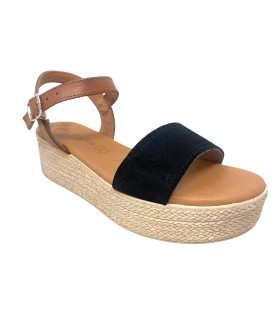 EVA FRUTOS 5390 Damensandale schwarz