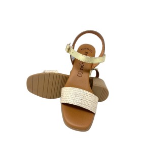 Sandale femme EVA FRUTOS 3490 or