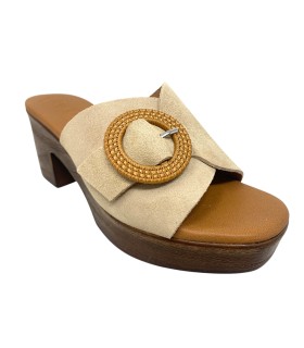 EVA FRUTOS 5611 beige Damensandale