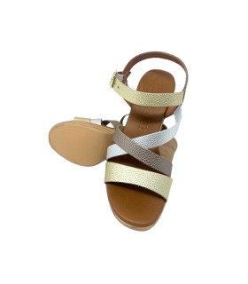 Sandalia señora EVA FRUTOS 961 oro