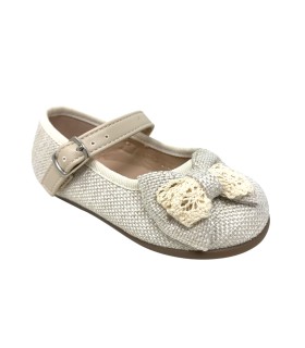 Chaussure fille beige BUBBLE BOBBLE c559