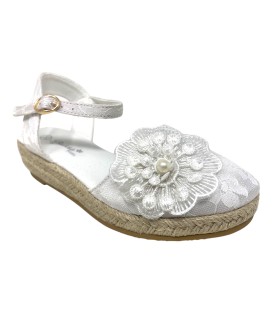 Chaussure blanche pour fille BUBBLE BOBBLE c609