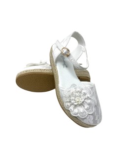 Chaussure blanche pour fille BUBBLE BOBBLE c609