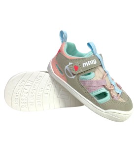 MUSTANG KIDS 48908 sapato infantil feminino bege ecológico