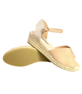 Sandália feminina AMARPIES 28503 acx bege
