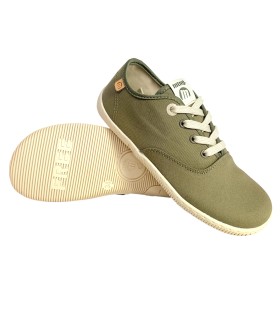 Sapato feminino MUSTANG 60849, cor cáqui discreta.