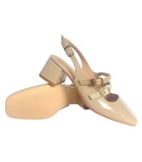 Sapato feminino bege BIENVE hf-5133