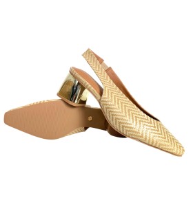 BIENVE s-5028 chaussure beige pour femme