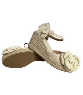 BIENVE cf-5037 chaussure beige pour femme