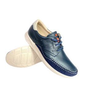BAERCHI 5380 blauer Herrenschuh
