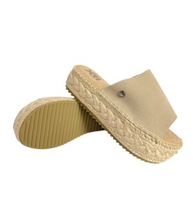 Sandália feminina bege XTI 143639