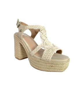 Sandália feminina bege XTI 142839