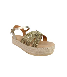Sandales pour femmes MUSTANG 54501 dorées