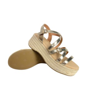 Damensandale MUSTANG 59897 gold