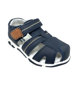 sandale enfant bleue BUBBLE BOBBLE c943