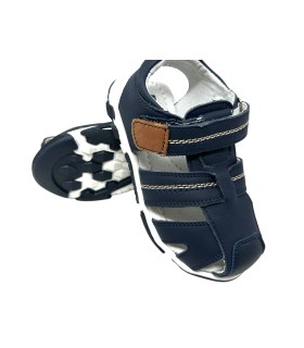 sandale enfant bleue BUBBLE BOBBLE c943