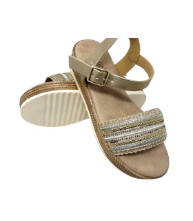 BUBBLE BOBBLE c1338 goldene Mädchensandale