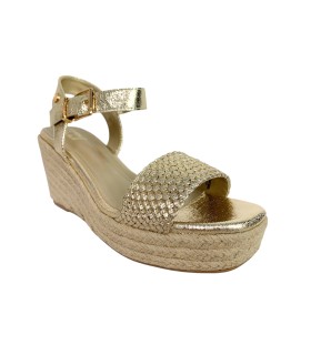 Sandales dorées pour femmes XTI 143828