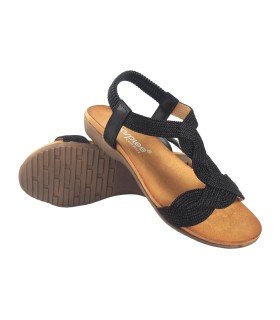 Sandale femme noire AMARPIES 23572