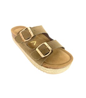 ETIKA 10061 sandale femme taupe