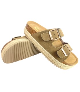 ETIKA 10061 sandale femme taupe