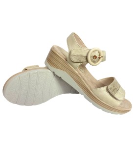 Sandália feminina AMARPIES 28608 abz bege