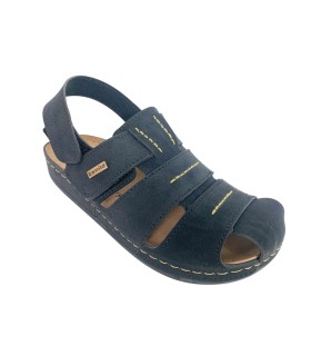 BEWILD Herrensandale S598/4822 Schwarz